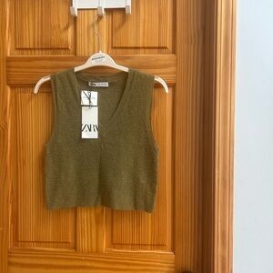 Zara Soft Wool Blend V-Neck Sweater